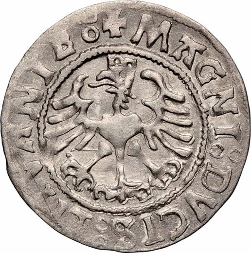 Rewers monety - Półgrosz 1525 "Litwa" - cena srebrnej monety - Polska, Zygmunt I Stary