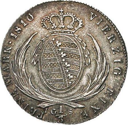 Реверс монеты - 1/3 талера 1816 года I.G.S. - цена серебряной монеты - Саксония-Альбертина, Фридрих Август I