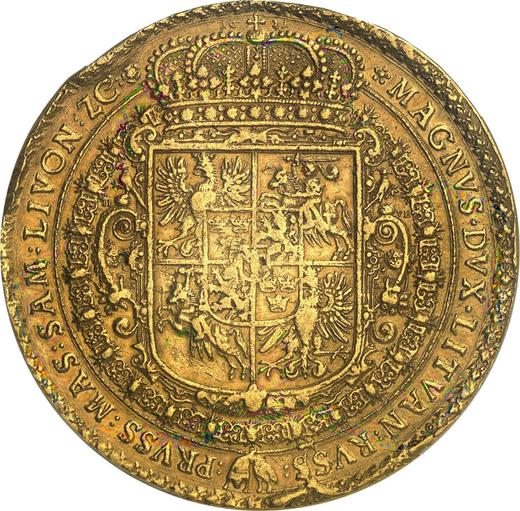 Reverso Donación 80 ducados 1621 - valor de la moneda de oro - Polonia, Segismundo III