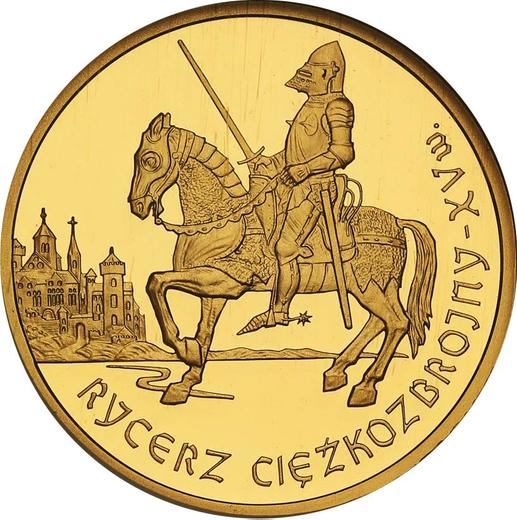 Revers 200 Zlotych 2007 MW "Berittener Ritter" - Goldmünze Wert - Polen, III Republik Polen nach Stückelung