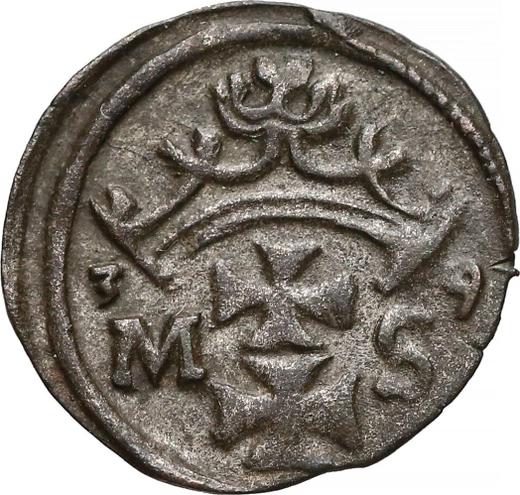 Аверс монеты - Денарий 1539 года MS "Гданьск" - цена серебряной монеты - Польша, Сигизмунд I Старый