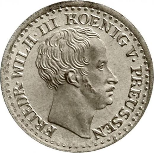 Anverso 1 Silber Groschen 1830 A - valor de la moneda de plata - Prusia, Federico Guillermo III