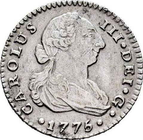 Аверс монеты - 1 реал 1775 года S CF - цена серебряной монеты - Испания, Карл III