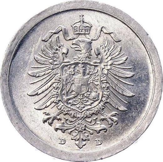 Reverso 1 Pfennig 1918 D "Tipo 1916-1918" - valor de la moneda  - Alemania, Imperio alemán