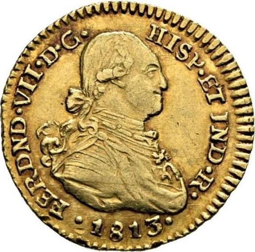 Awers monety - 1 escudo 1813 NR JF - cena złotej monety - Kolumbia, Ferdynand VII