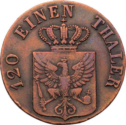Аверс монеты - 3 пфеннига 1834 года D - цена  монеты - Пруссия, Фридрих Вильгельм III