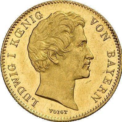 Аверс монеты - Дукат 1847 года - цена золотой монеты - Бавария, Людвиг I