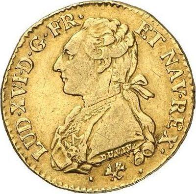 Anverso Louis d'Or 1775 L Bayona - valor de la moneda de oro - Francia, Luis XVI