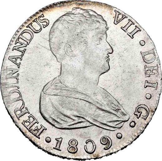 Аверс монеты - 8 реалов 1809 года S CN "Тип 1808-1811" - цена серебряной монеты - Испания, Фердинанд VII
