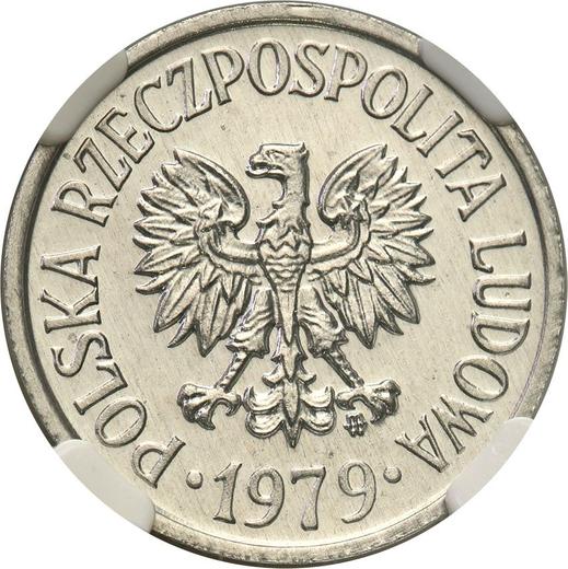 Аверс монеты - 20 грошей 1979 года MW - цена  монеты - Польша, Народная Республика