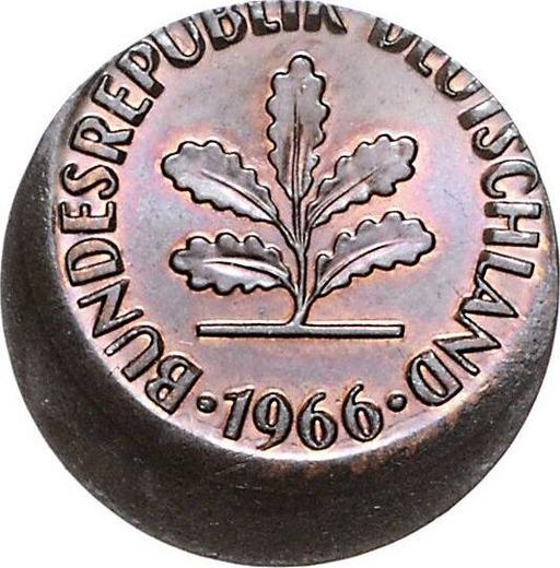 Reverse 2 Pfennig 1950-1969 Off-center strike -  Coin Value - Germany, FRG