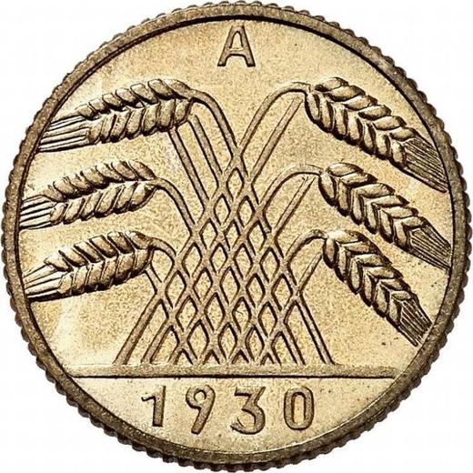 Reverse 10 Reichspfennig 1930 A -  Coin Value - Germany, Weimar Republic