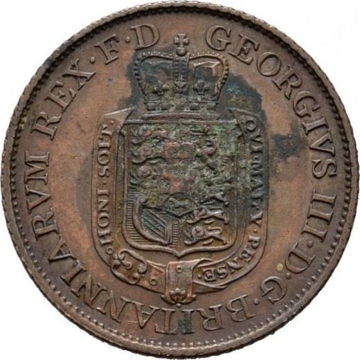 Аверс монеты - 5 талеров 1813 года T.W. Медь - цена  монеты - Ганновер, Георг III