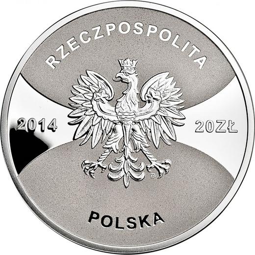 Avers 20 Zlotych 2014 MW "Patriots 1944 Nationals 2014" - Silbermünze Wert - Polen, III Republik Polen nach Stückelung