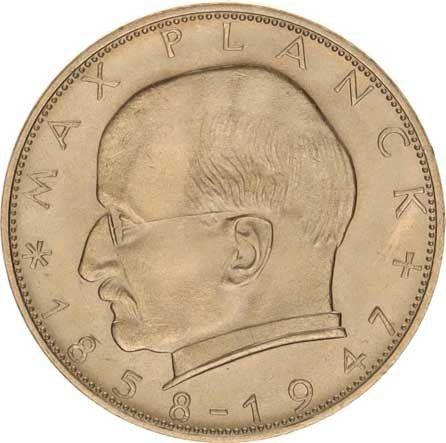 Аверс монеты - 2 марки 1967 года G "Планк" - цена  монеты - Германия, ФРГ