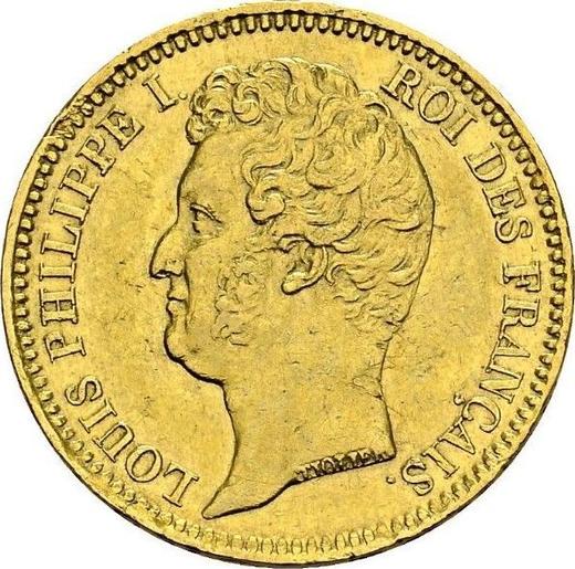 Awers monety - 20 franków 1831 B "Rant wciśnięty" Rouen - cena złotej monety - Francja, Ludwik Filip I