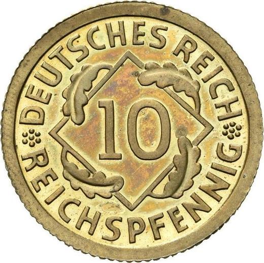 Аверс монеты - 10 рейхспфеннигов 1931 года F - цена  монеты - Германия, Bеймарская республика