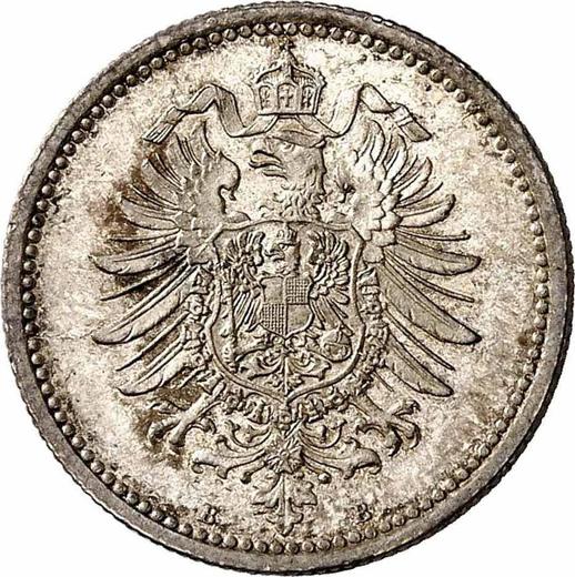Reverso 50 Pfennige 1876 B "Tipo 1875-1877" - valor de la moneda de plata - Alemania, Imperio alemán