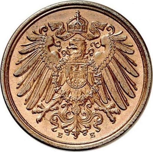 Reverse 1 Pfennig 1890 E "Type 1890-1916" -  Coin Value - Germany, German Empire