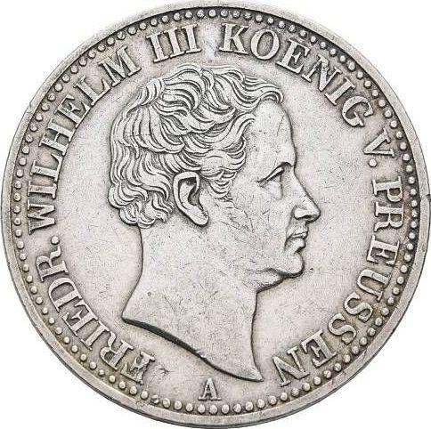 Anverso Tálero 1835 A "Minero" - valor de la moneda de plata - Prusia, Federico Guillermo III