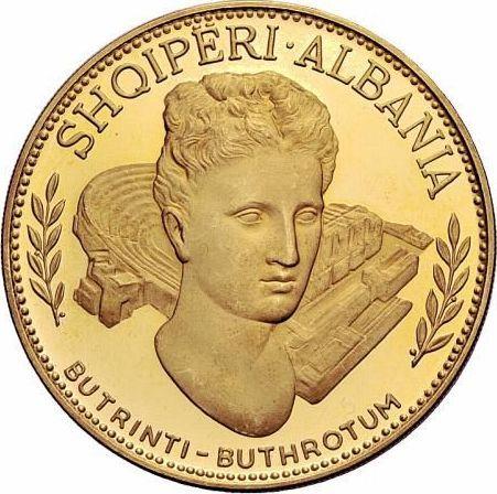 Аверс монеты - 200 леков 1970 года "Бутринти" - цена золотой монеты - Албания, Народная Республика