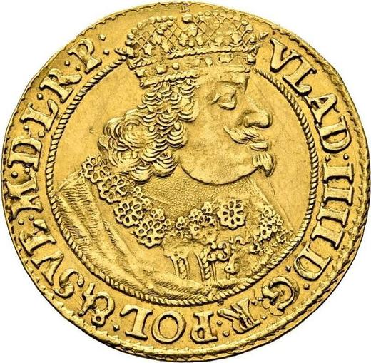Аверс монеты - Дукат 1647 года GR "Гданьск" - цена золотой монеты - Польша, Владислав IV