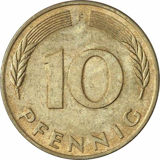 Аверс монеты - 10 пфеннигов 1978 года F - цена  монеты - Германия, ФРГ