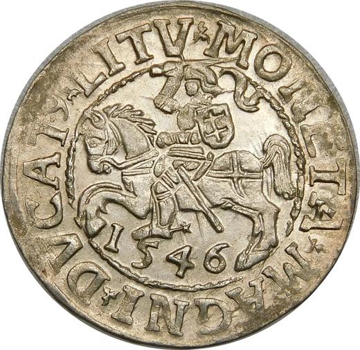 Reverso Medio grosz 1546 "Lituania" - valor de la moneda de plata - Polonia, Segismundo II Augusto