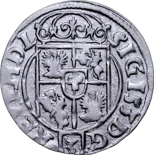 Реверс монеты - Полторак 1623 года "Быдгощский монетный двор" - цена серебряной монеты - Польша, Сигизмунд III Ваза