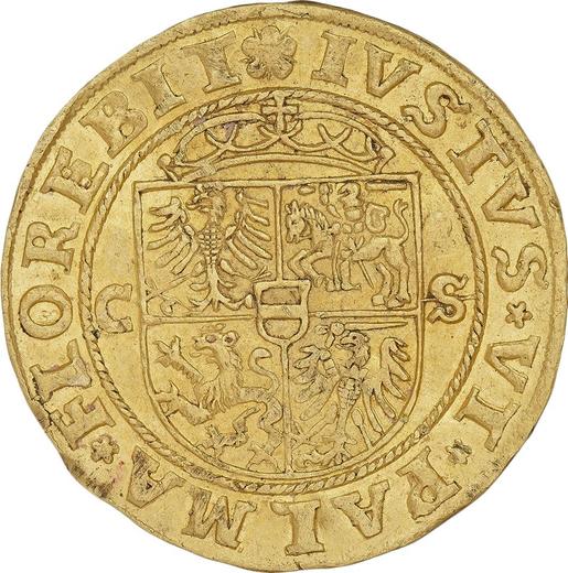 Reverso Ducado 1532 CS - valor de la moneda de oro - Polonia, Segismundo I el Viejo