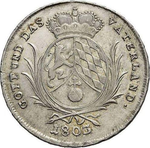 Reverso Tálero 1803 "Tipo 1802-1803" - valor de la moneda de plata - Baviera, Maximilian I