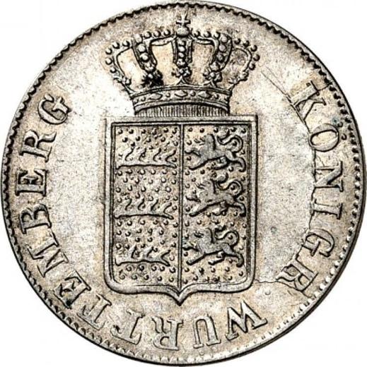 Аверс монеты - 6 крейцеров 1842 года "Тип 1838-1842" - цена серебряной монеты - Вюртемберг, Вильгельм I