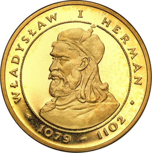Reverso 2000 eslotis 1981 MW "Vladislao I Herman" Oro - valor de la moneda de oro - Polonia, República Popular