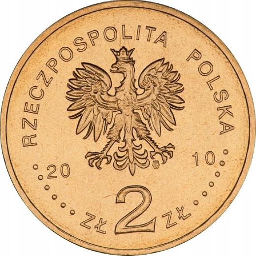 Аверс монеты - 2 злотых 2010 года MW RK "65 лет освобождения концлагеря Аушвиц-Биркенау (Освенцим)" - цена  монеты - Польша, III Республика после деноминации