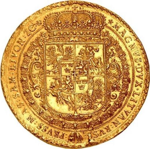 Реверс монеты - Донатив 100 дукатов 1621 года - цена золотой монеты - Польша, Сигизмунд III Ваза