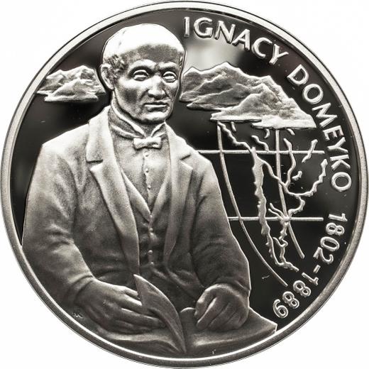 Rewers monety - 10 złotych 2007 MW NR "Ignacy Domeyko" - cena srebrnej monety - Polska, III RP po denominacji