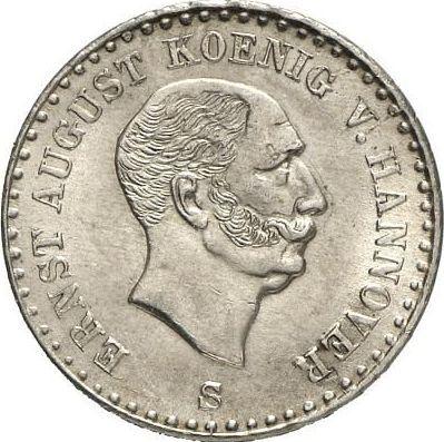 Аверс монеты - 1/12 талера 1842 года S - цена серебряной монеты - Ганновер, Эрнст Август