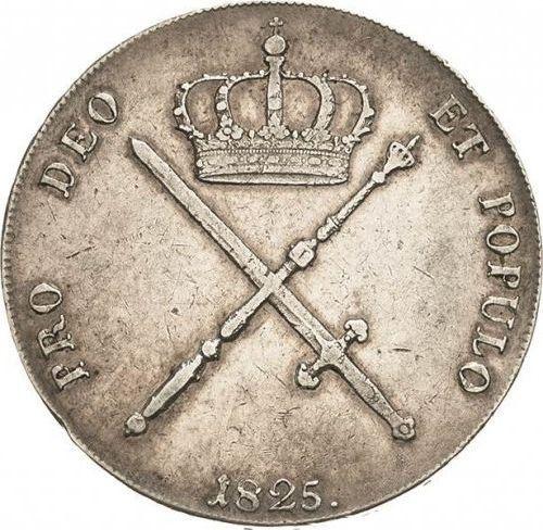 Rewers monety - Talar 1825 "Typ 1809-1825" - cena srebrnej monety - Bawaria, Maksymilian I