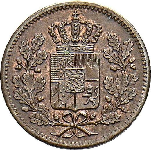 Anverso Heller 1856 - valor de la moneda  - Baviera, Maximilian II
