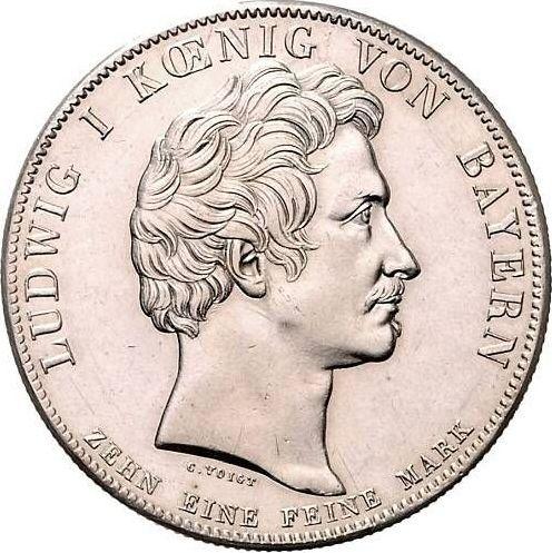 Awers monety - Talar 1827 "Ustanowienie Orderu Ludwika" - cena srebrnej monety - Bawaria, Ludwik I