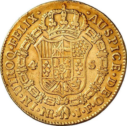Revers 4 Escudos 1819 NR JF - Goldmünze Wert - Kolumbien, Ferdinand VII