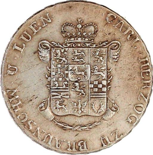 Аверс монеты - 24 мариенгроша 1824 года CvC BRAUNSCHW - цена серебряной монеты - Брауншвейг-Вольфенбюттель, Карл II