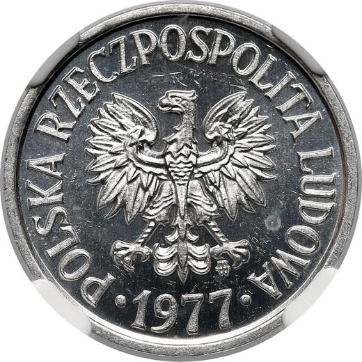 Obverse 20 Groszy 1977 MW -  Coin Value - Poland, Peoples Republic