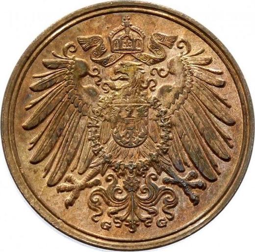 Reverso 1 Pfennig 1912 G "Tipo 1890-1916" - valor de la moneda  - Alemania, Imperio alemán