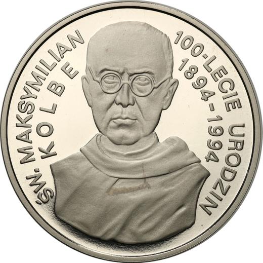 Reverso 300000 eslotis 1994 MW "Santo Maksymilian Maria Kolbe" - valor de la moneda de plata - Polonia, República moderna