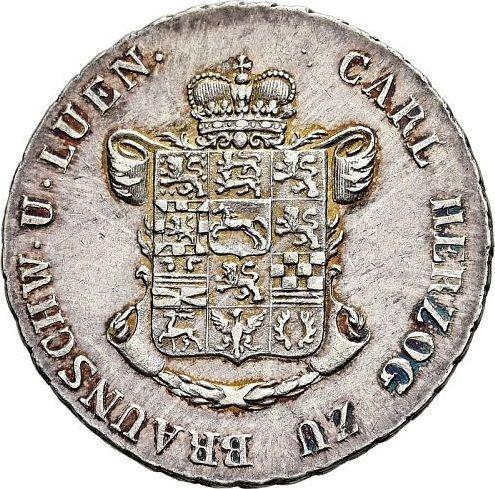 Аверс монеты - 24 мариенгроша 1826 года CvC BRAUNSCHW - цена серебряной монеты - Брауншвейг-Вольфенбюттель, Карл II