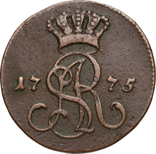 Аверс монеты - 1 грош 1775 года EB - цена  монеты - Польша, Станислав II Август