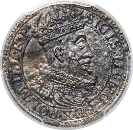 Awers monety - 1 grosz 1614 "Gdańsk" - cena srebrnej monety - Polska, Zygmunt III