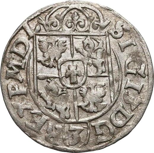 Реверс монеты - Полторак 1617 года "Быдгощский монетный двор" - цена серебряной монеты - Польша, Сигизмунд III Ваза