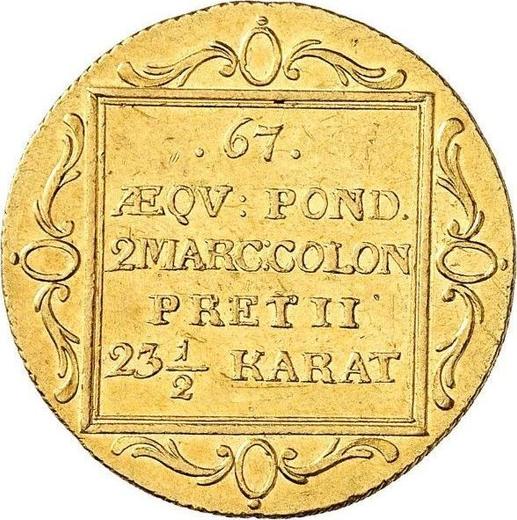 Reverso 2 ducados 1808 - valor de la moneda  - Hamburgo, Ciudad libre de Hamburgo
